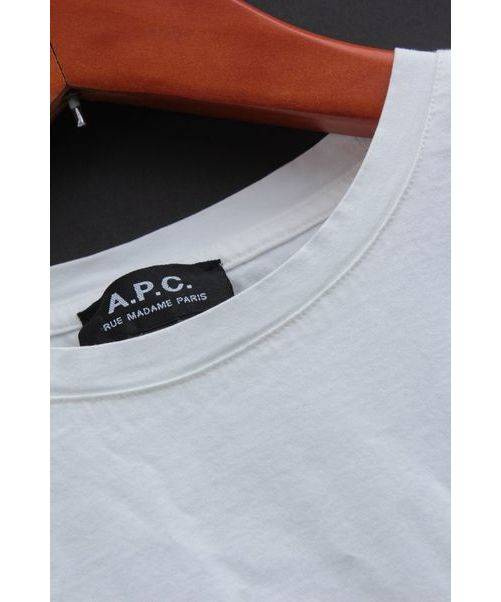 A.P.C.(アーペーセー) ロゴ刺繍Tシャツ ホワイト サイズXS