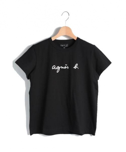 Agnes b (アニエスベー) ロゴTシャツ ブラック サイズ:T3 未使用品